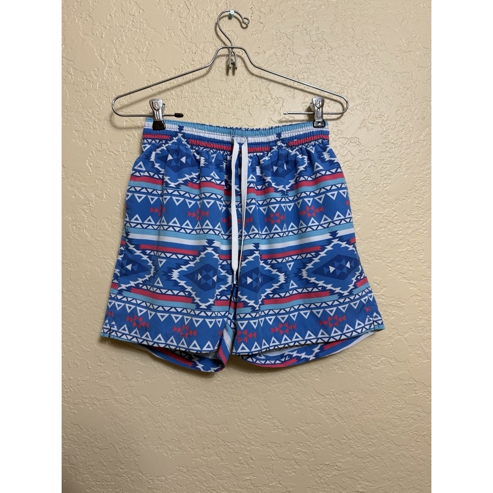 Chubbies Men's Aztec Swim Trunks Small Geometric Southwestern Lined Shorts